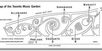 Karte Toronto Music Garden