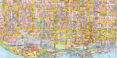 Karte Toronto Pilsētā Kanādā
