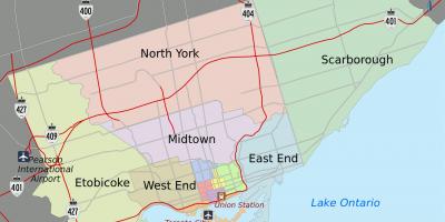 Karte Toronto City