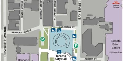 Karte Toronto rātsnams