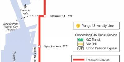 Karte tramvaju līnijas 509 Harbourfront