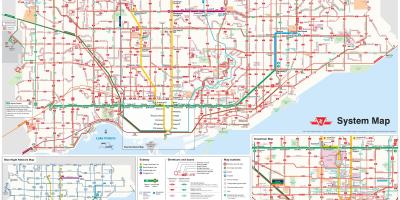 Karte TTC autobusu maršruti
