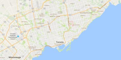 Karte Victoria Ciema rajonā Toronto