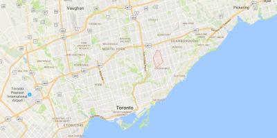 Karte Wexford rajona Toronto