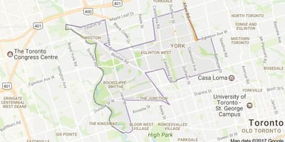 Karte York Toronto, Kanāda