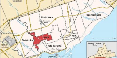 Karte York Toronto