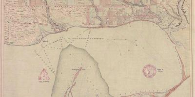 Karte zemes York Toronto 1787-1884