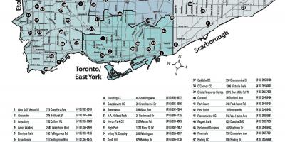 Karte Āra peldbaseini Toronto